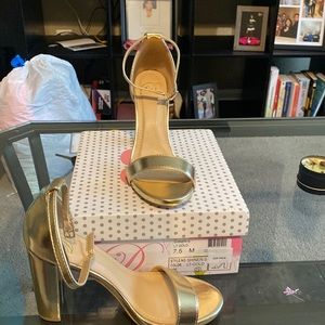 Gold heels